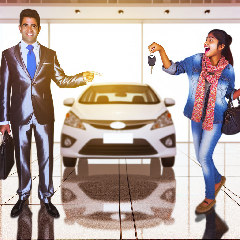 Illustration of a car being rented out